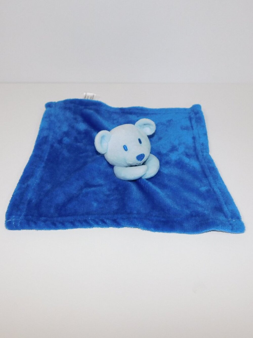 George Blue Bear Security Blanket Plush soft baby lovey Nunu Soother Comforter